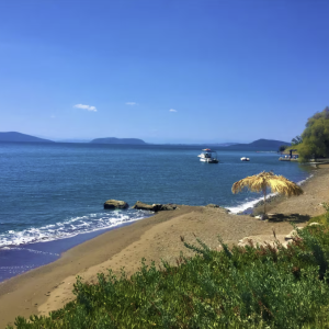 Private beach