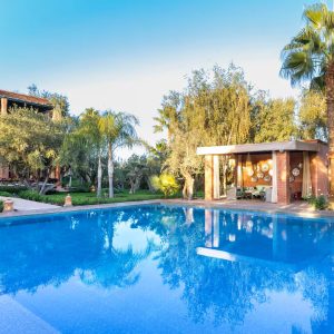 Large pool and riad