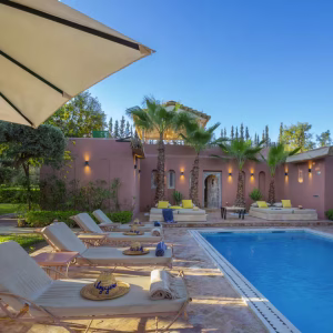 Small pool and pavillion